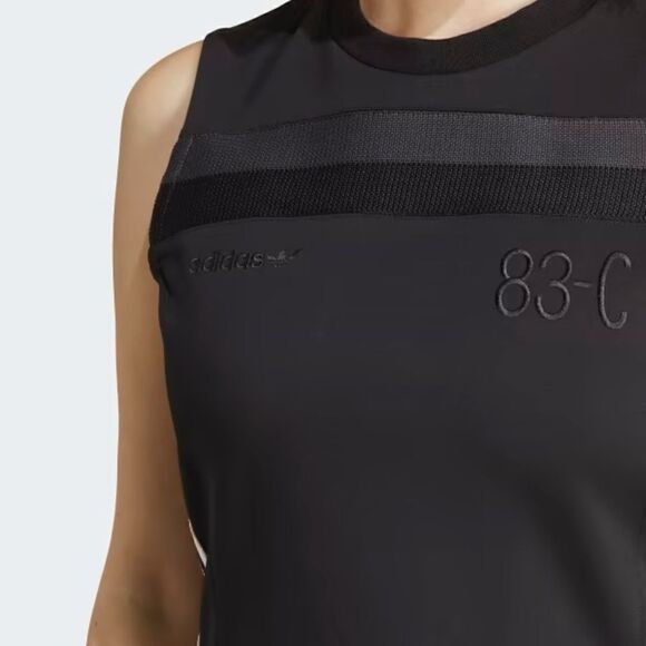 Adidas • 83-C black retro stripe mini dress - Picture 4 of 4